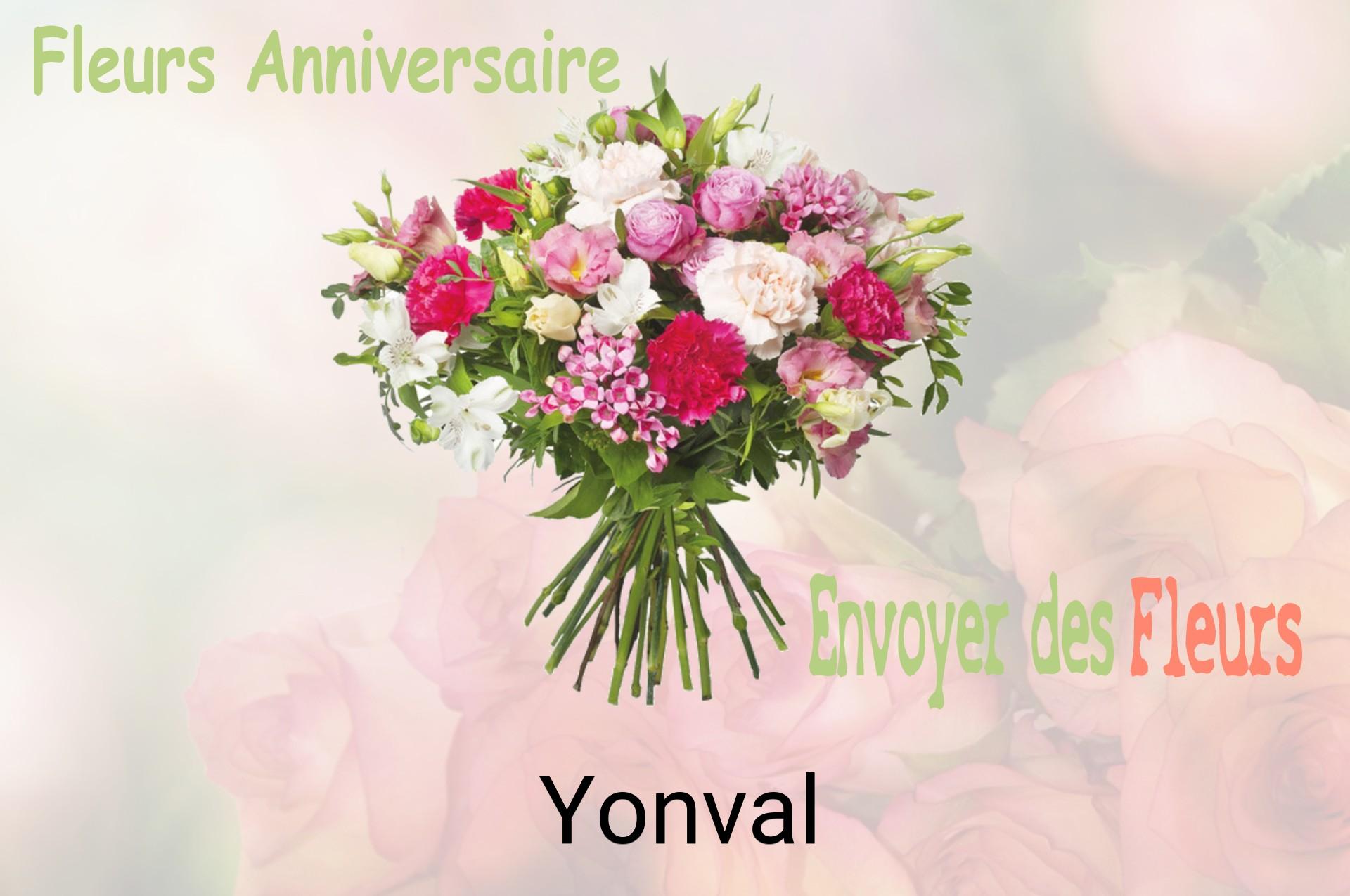 Bouquet de fleurs d’anniversaire livré à Yonval
